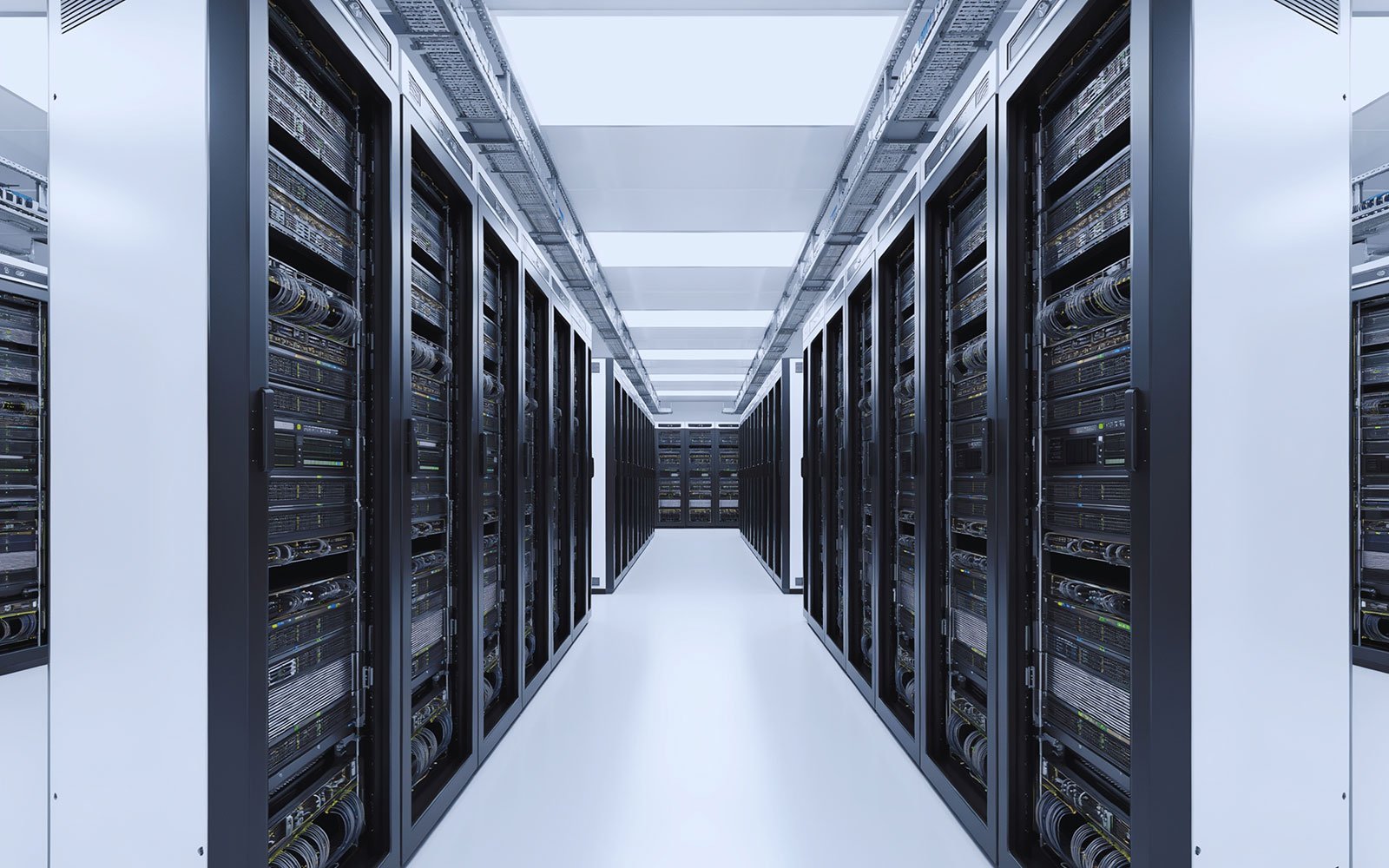 Serverraum mit Racks, Symbolbild für die digitale Datenschutzdokumentation im DDM von Protekto