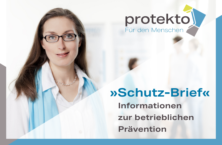 Protekto Mitarbeiterin – Symbolbild für Schutzbrief Arbeitsmedizinische Vorsorgen